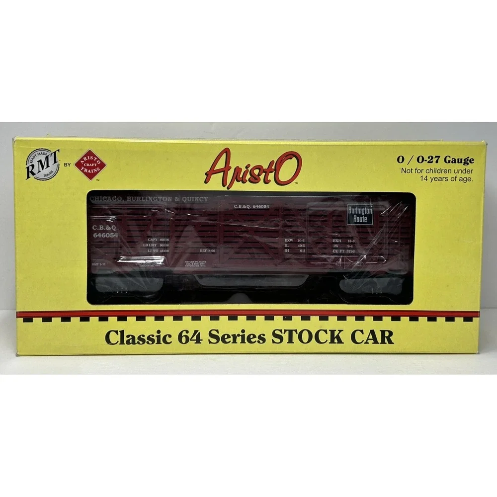 Aristo Craft Trains Classic 64 Series Chicago Burlington‎ Quincy Stock Car EUC